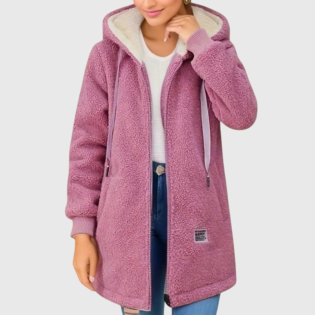Veste en polaire teddy – Chaleur douce et élégance décontractée