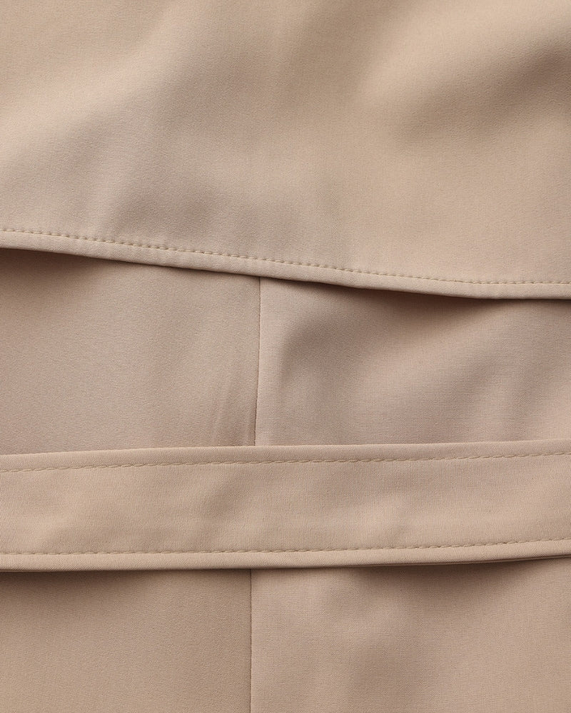 Trench Élégant – Coupe Longue et Design Confortable