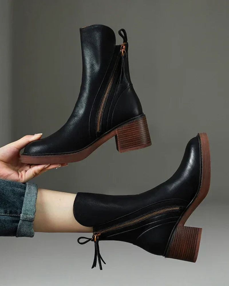 Bottines élégantes – Confort, hauteur & imperméabilité