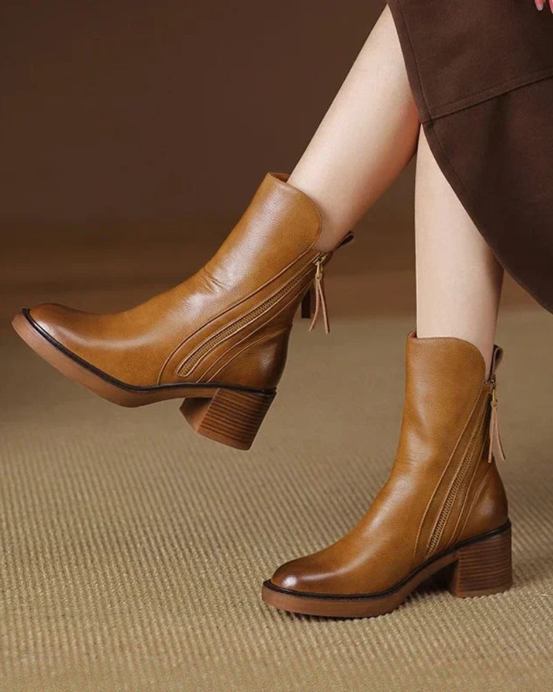 Bottines élégantes – Confort, hauteur & imperméabilité
