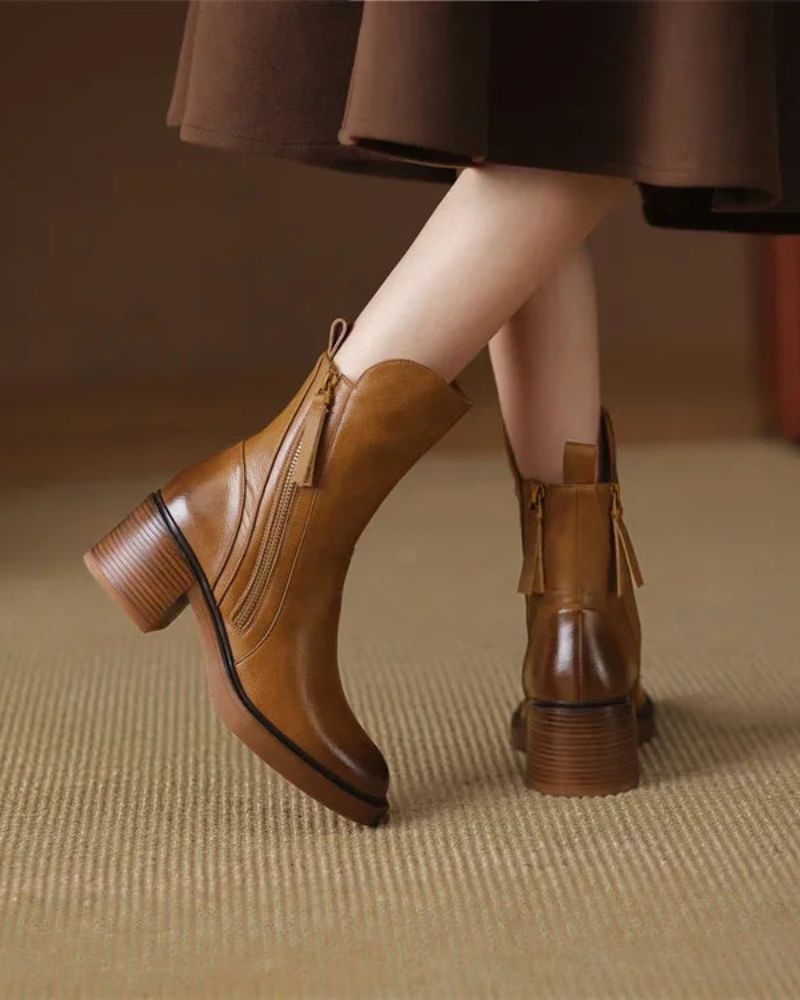 Bottines élégantes – Confort, hauteur & imperméabilité