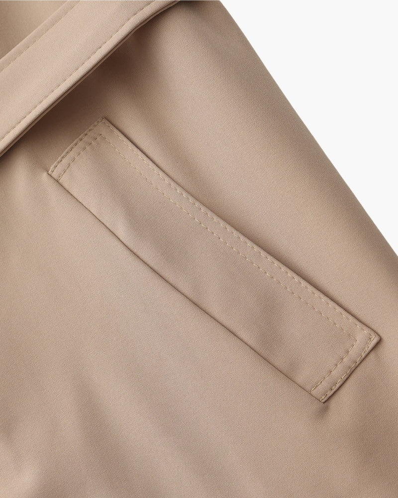 Trench Élégant – Coupe Longue et Design Confortable