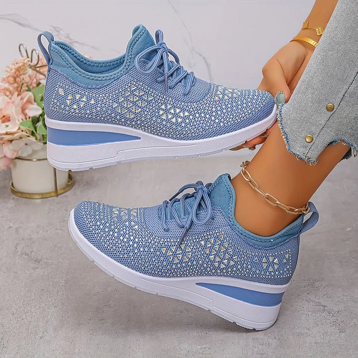 Baskets Confortables – Élégance scintillante et confort absolu