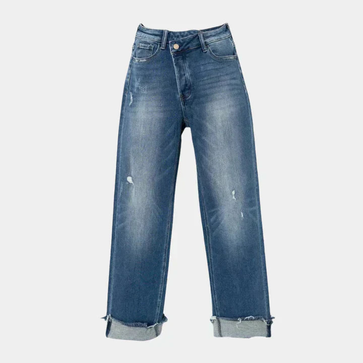 Jean Taille Haute – Confort et Coupe Élégante