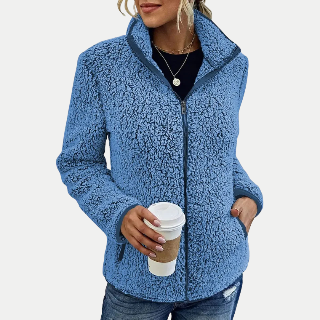 Veste en polaire zippée – chaleur douce et style sans effort