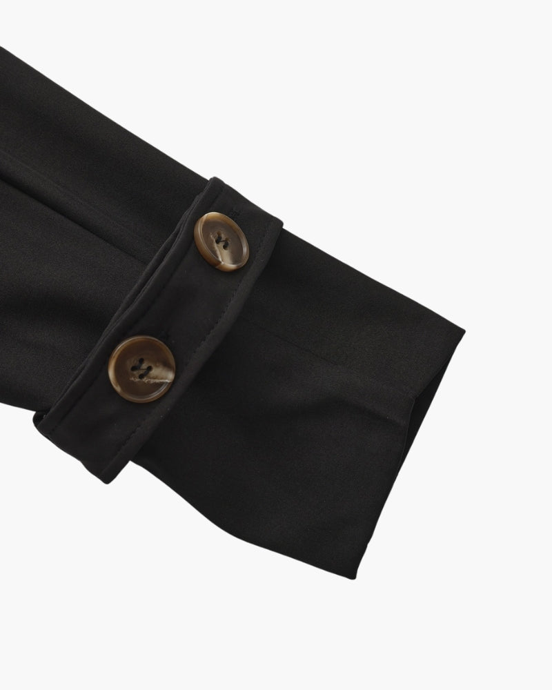 Trench Élégant – Coupe Longue et Design Confortable