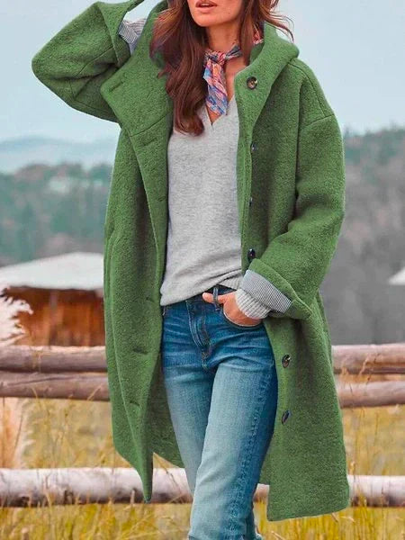 Manteau long à capuche – confort classique et élégance moderne