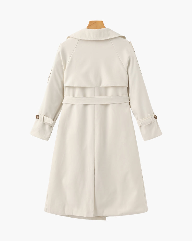 Trench Élégant – Coupe Longue et Design Confortable