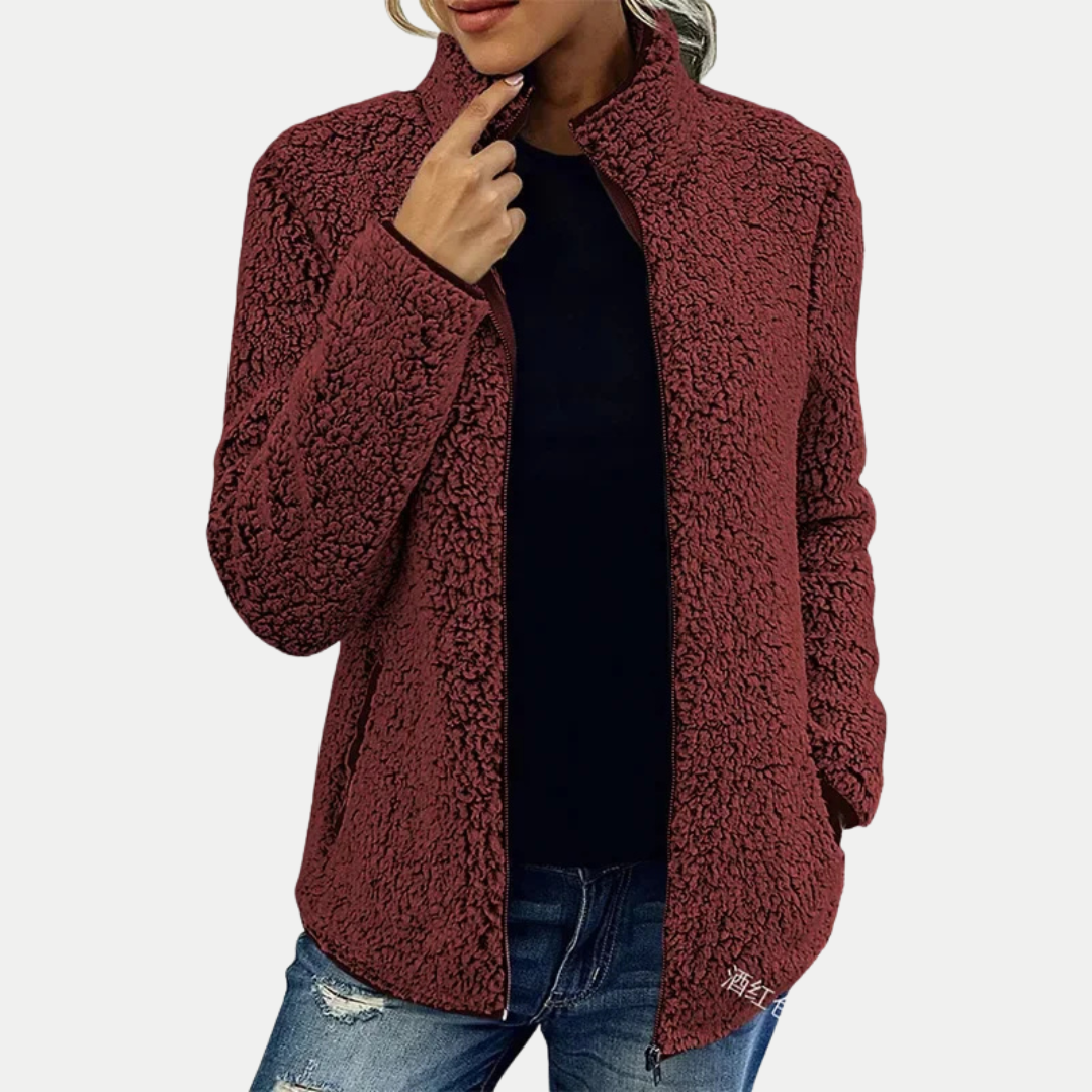 Veste en polaire zippée – chaleur douce et style sans effort