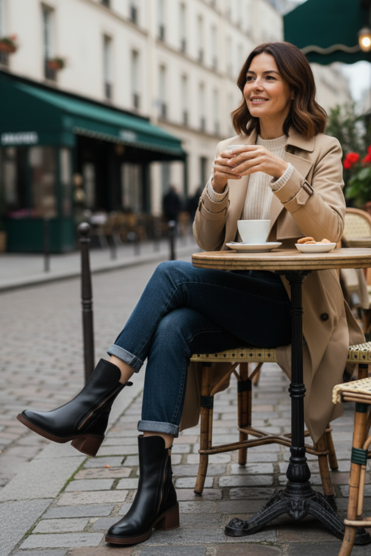 Bottines élégantes – Confort, hauteur & imperméabilité