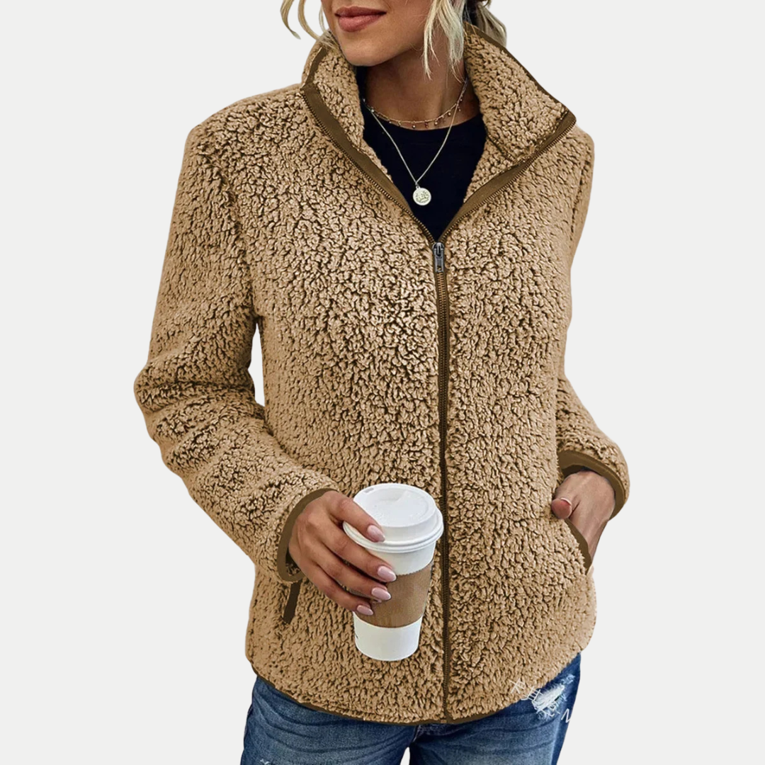 Veste en polaire zippée – chaleur douce et style sans effort