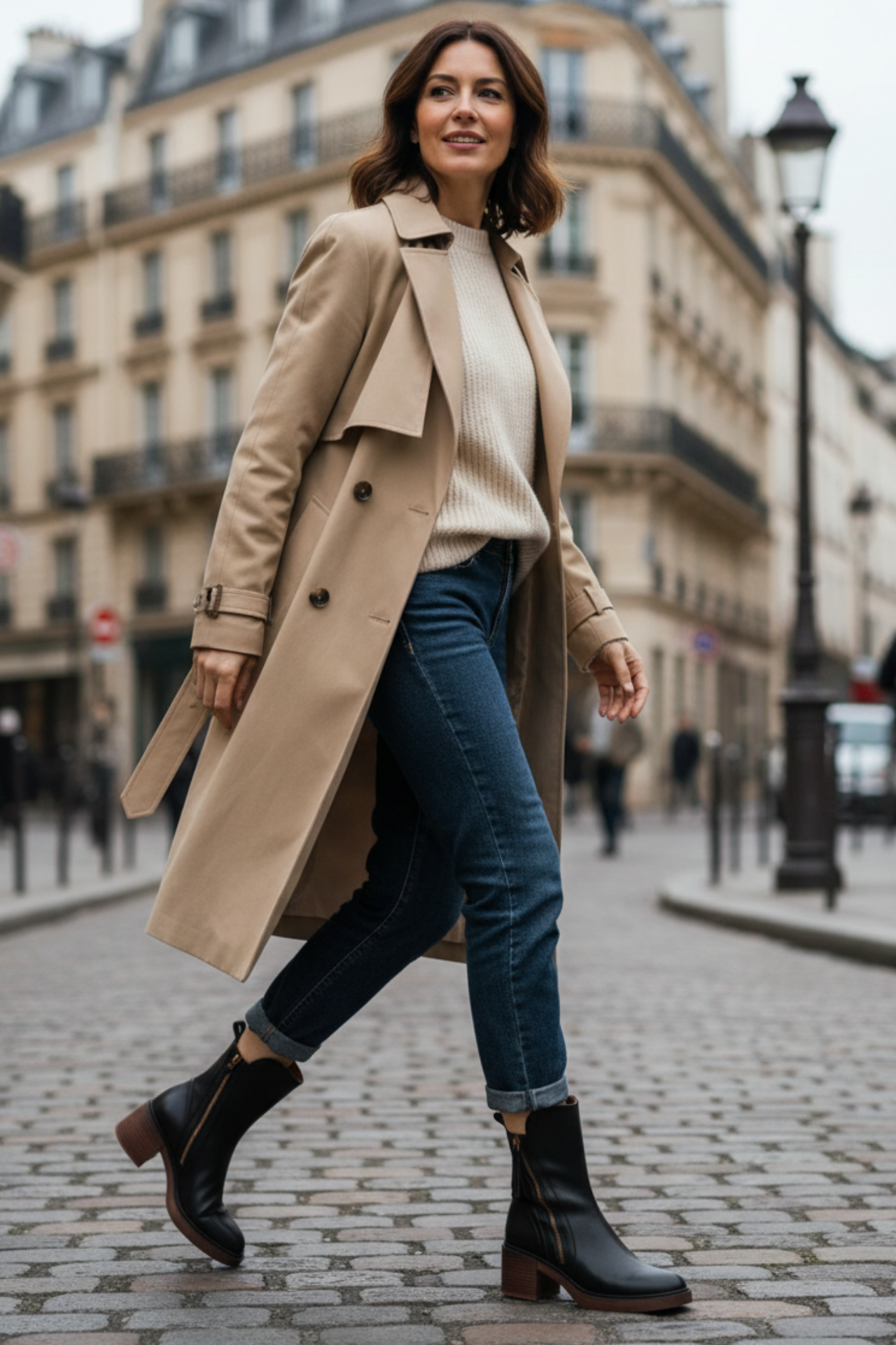 Bottines élégantes – Confort, hauteur & imperméabilité