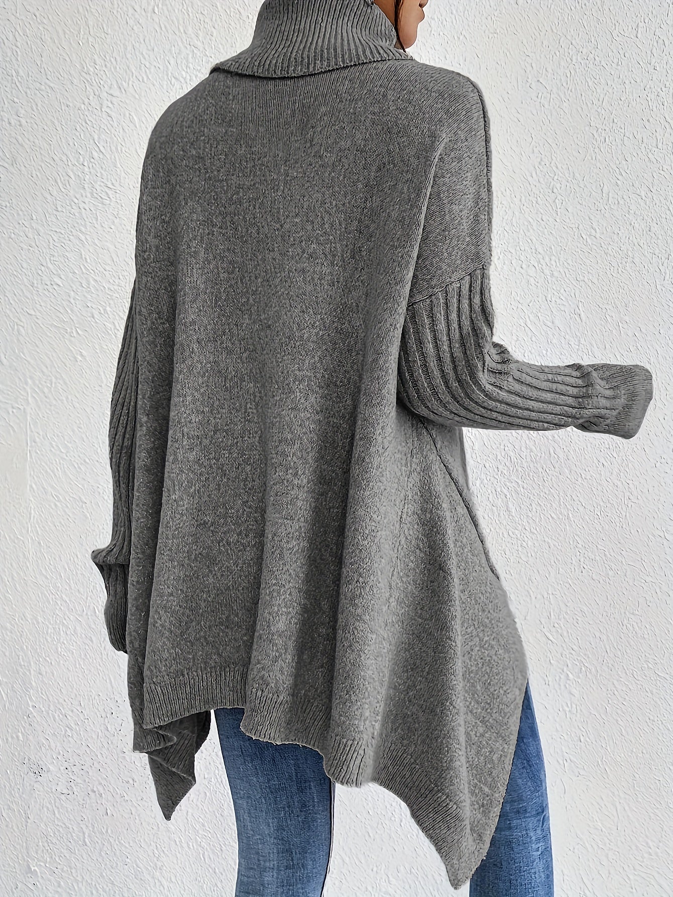 Pull oversize à col montant – Chaleur, douceur et élégance