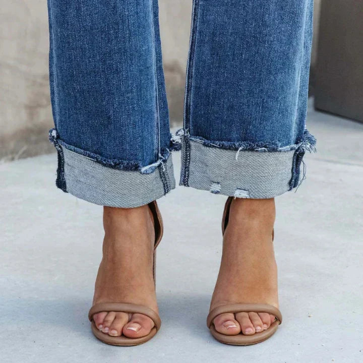Jean Taille Haute – Confort et Coupe Élégante