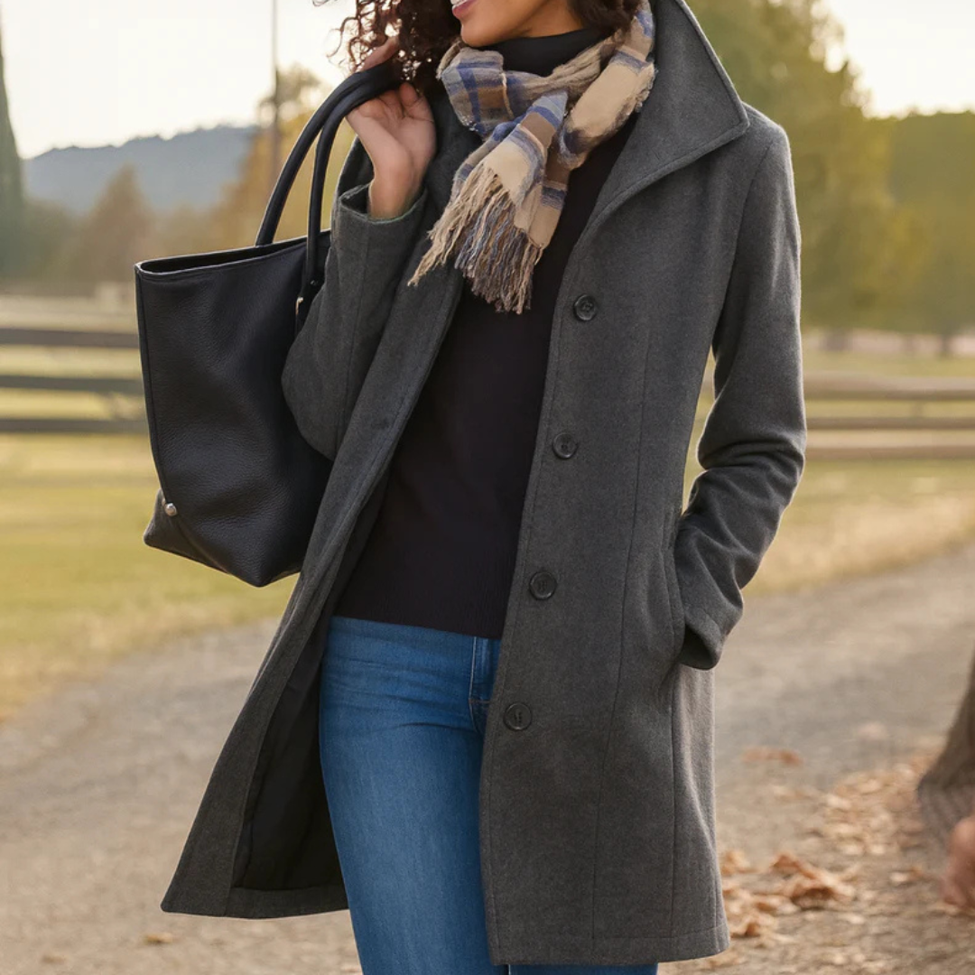 Manteau long en laine – élégance intemporelle et chaleur assurée