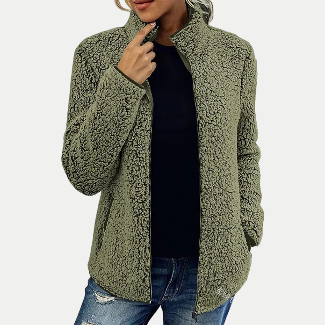 Veste en polaire zippée – chaleur douce et style sans effort