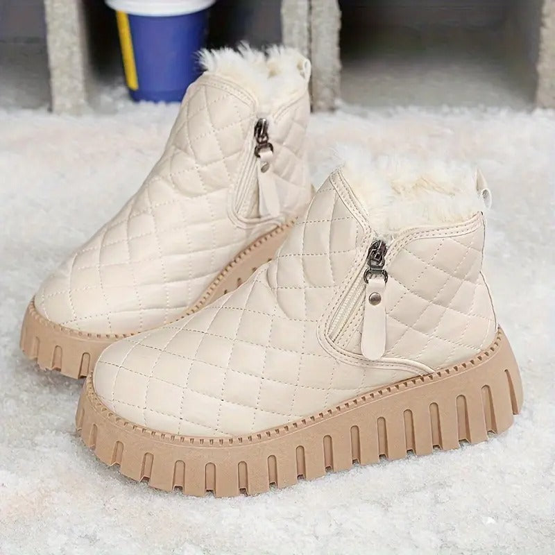 Bottes d’hiver chaudes – Confortables, doublées et résistantes au froid