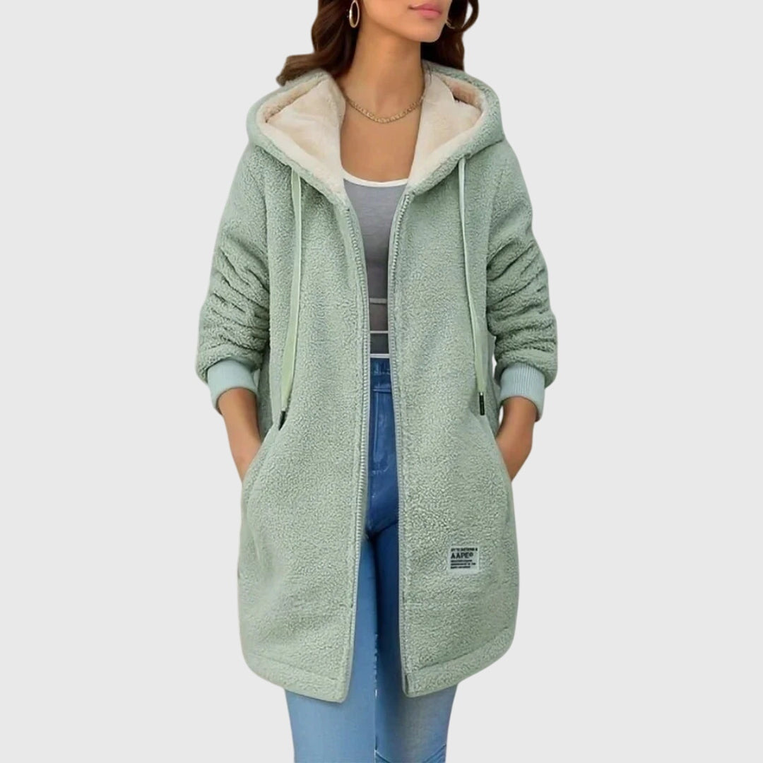 Veste en polaire teddy – Chaleur douce et élégance décontractée