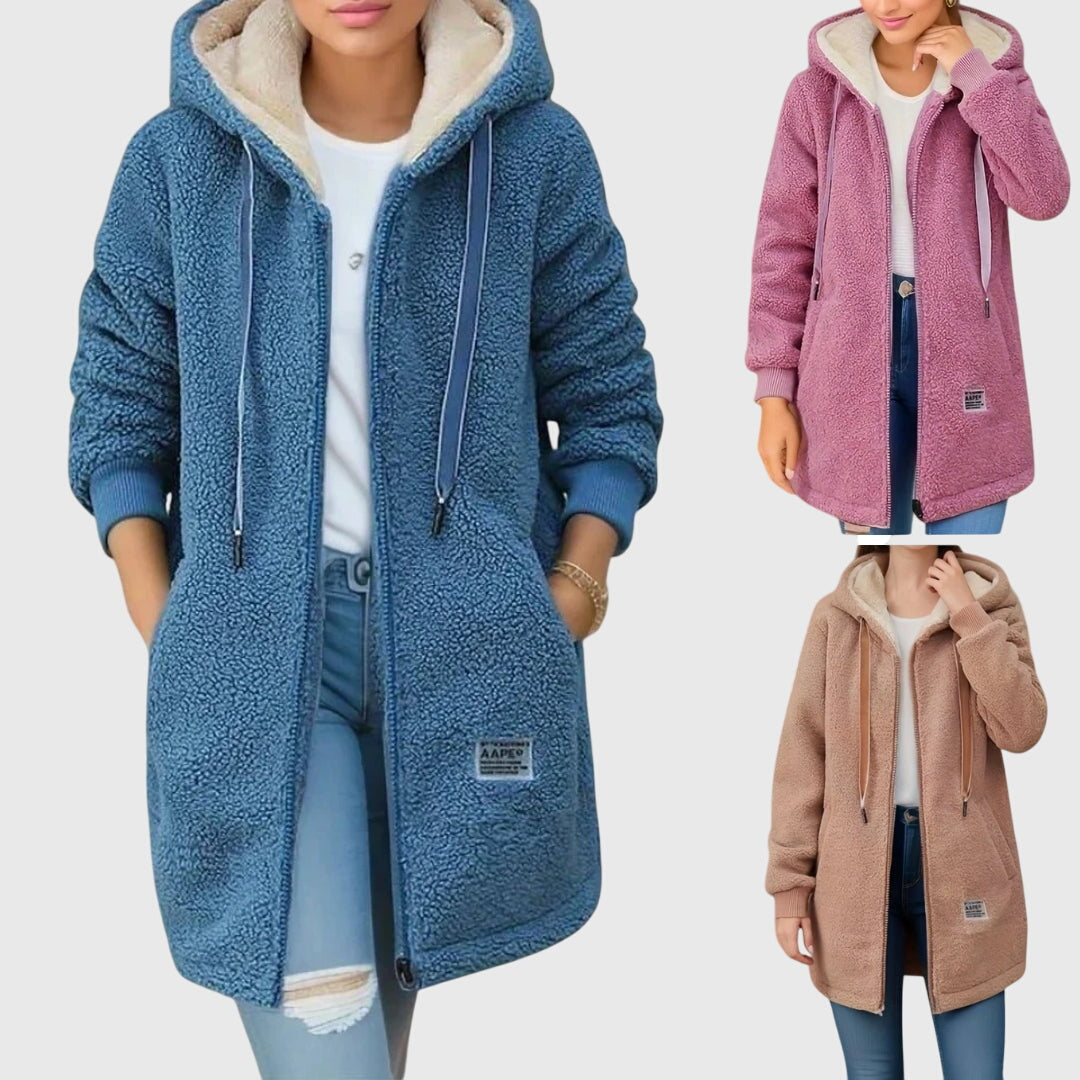 Veste en polaire teddy – Chaleur douce et élégance décontractée