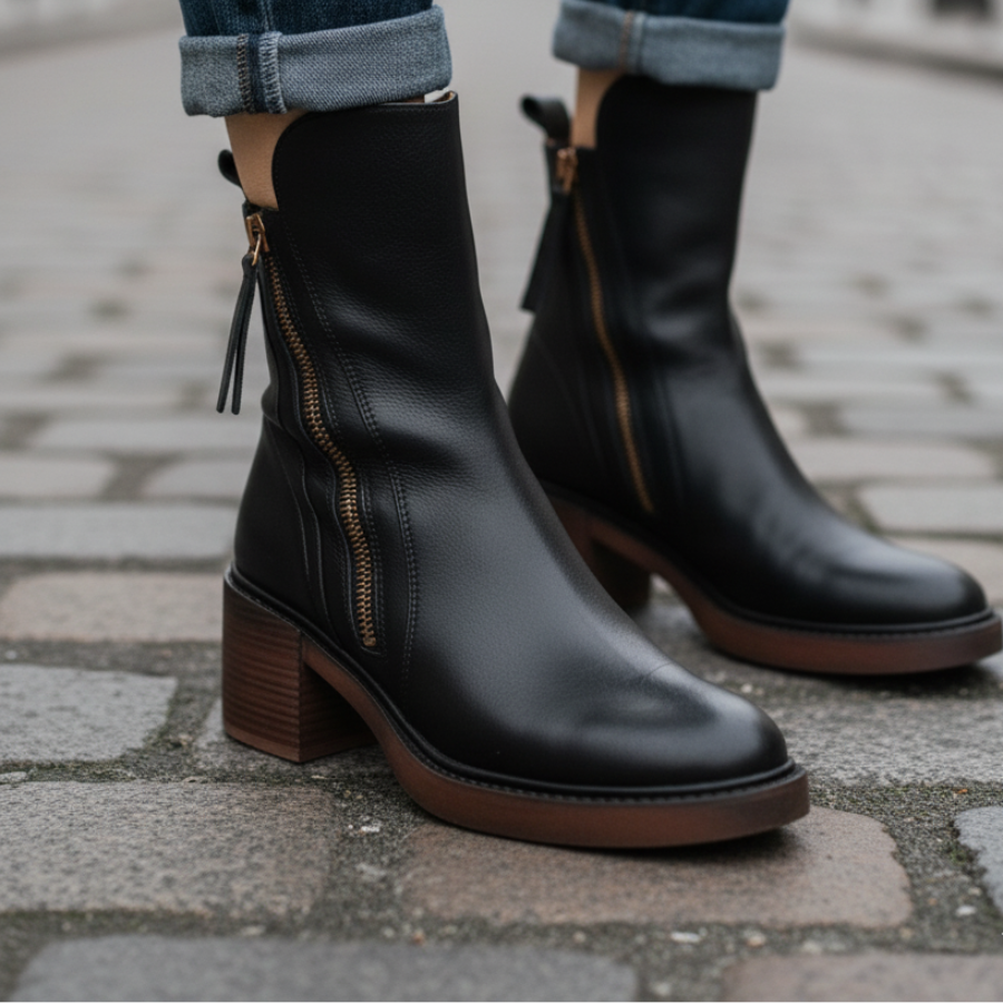 Bottines élégantes – Confort, hauteur & imperméabilité