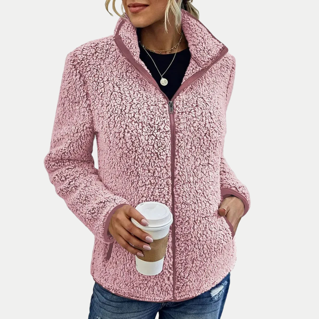 Veste en polaire zippée – chaleur douce et style sans effort