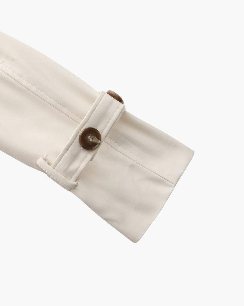 Trench Élégant – Coupe Longue et Design Confortable