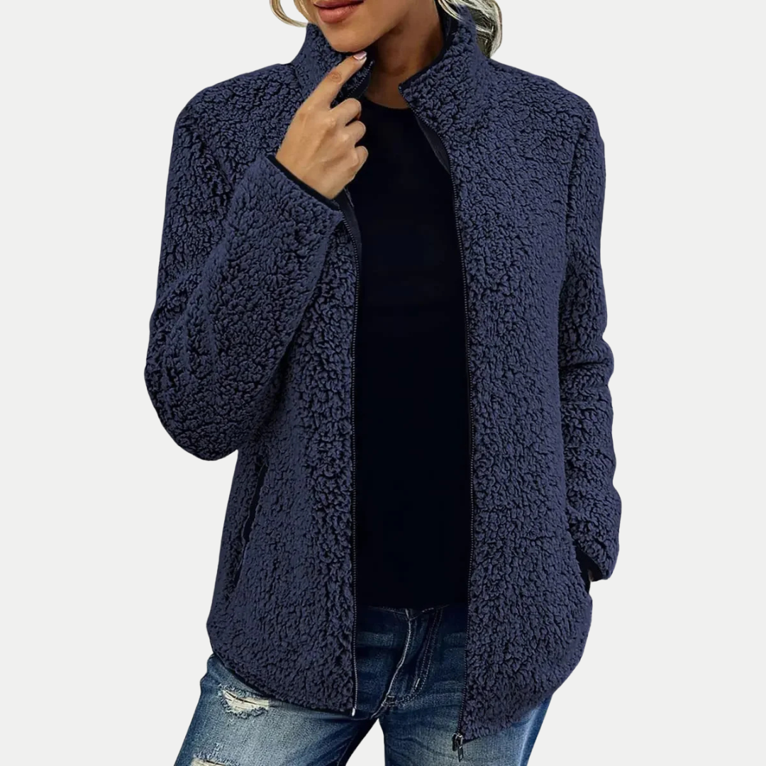 Veste en polaire zippée – chaleur douce et style sans effort
