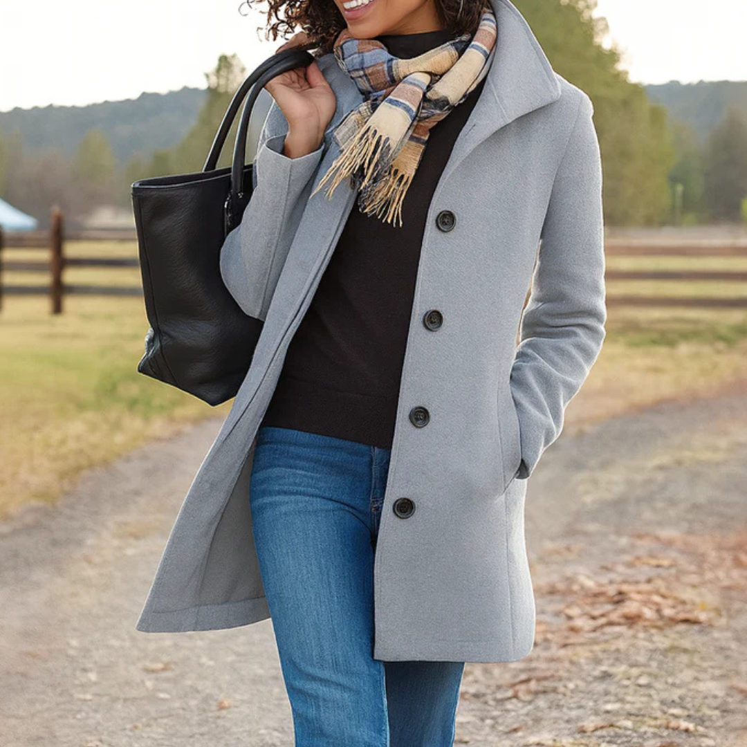 Manteau long en laine – élégance intemporelle et chaleur assurée