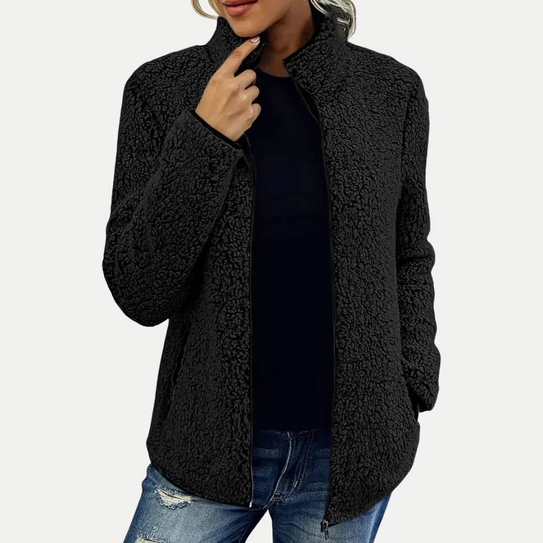Veste en polaire zippée – chaleur douce et style sans effort