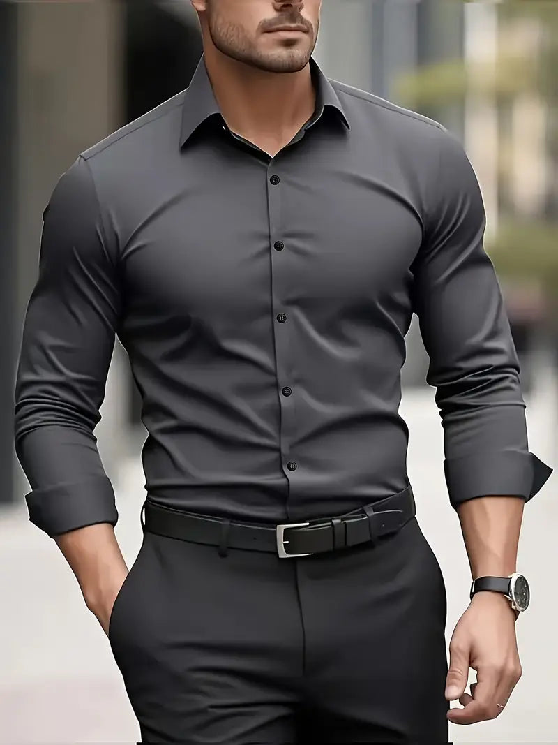 Chemise Slim Fit – Respirante & Élégance Intemporelle