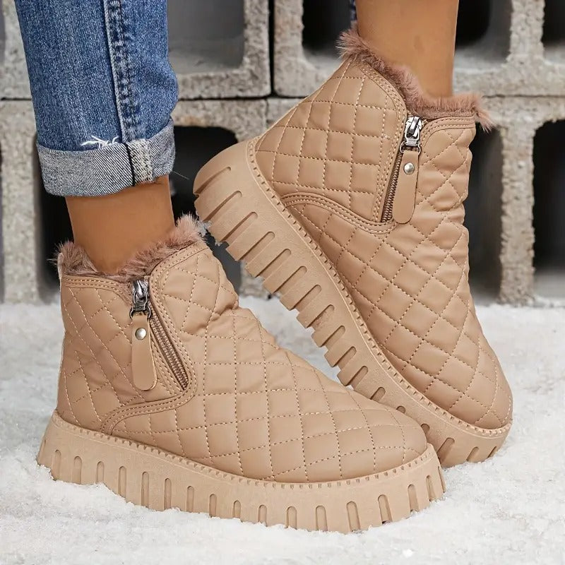 Bottes d’hiver chaudes – Confortables, doublées et résistantes au froid