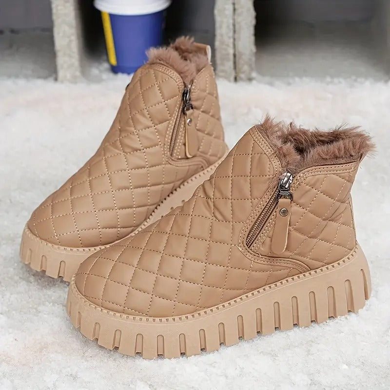 Bottes d’hiver chaudes – Confortables, doublées et résistantes au froid