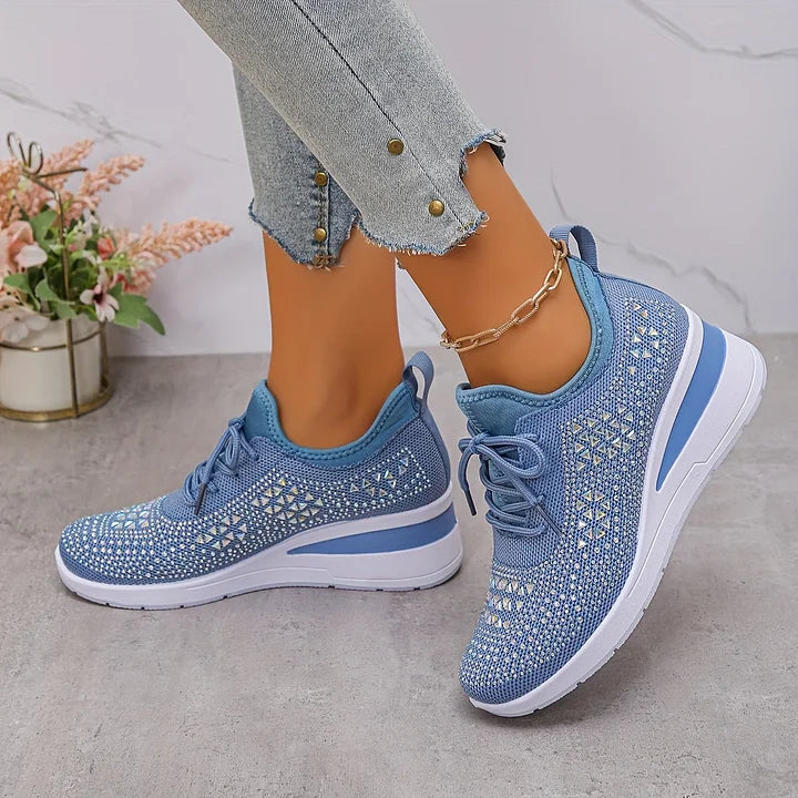 Baskets Confortables – Élégance scintillante et confort absolu