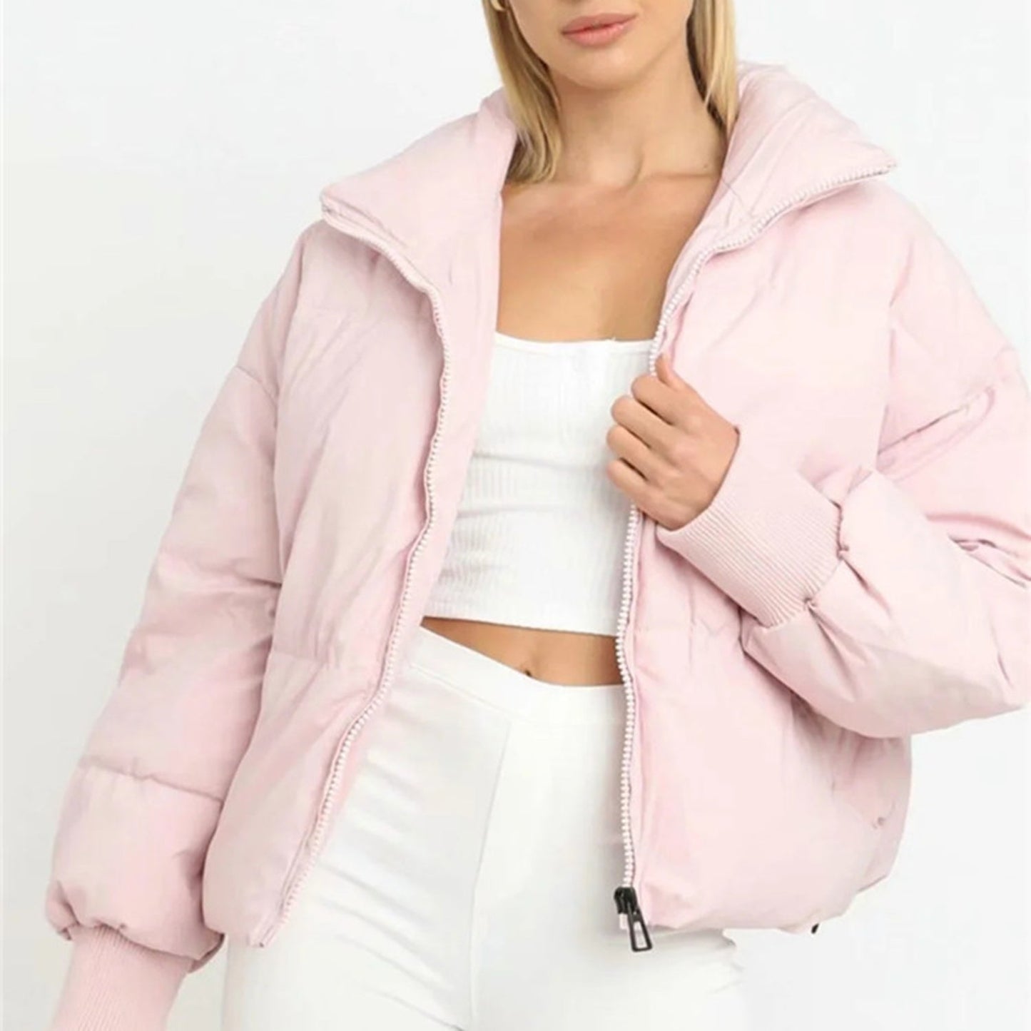 Veste Puffer Croppée – Chaleur & Design Élégant