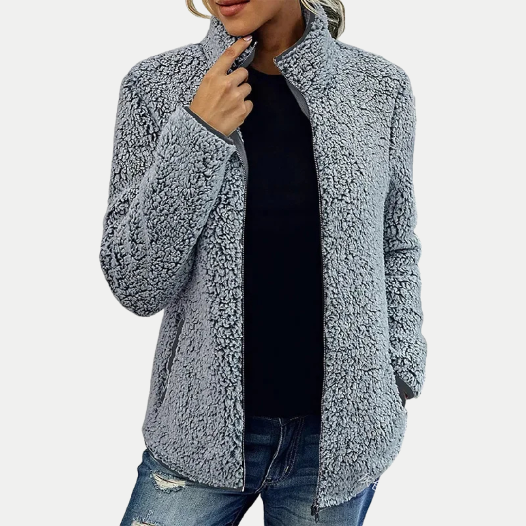 Veste en polaire zippée – chaleur douce et style sans effort