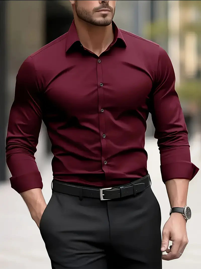 Chemise Slim Fit – Respirante & Élégance Intemporelle