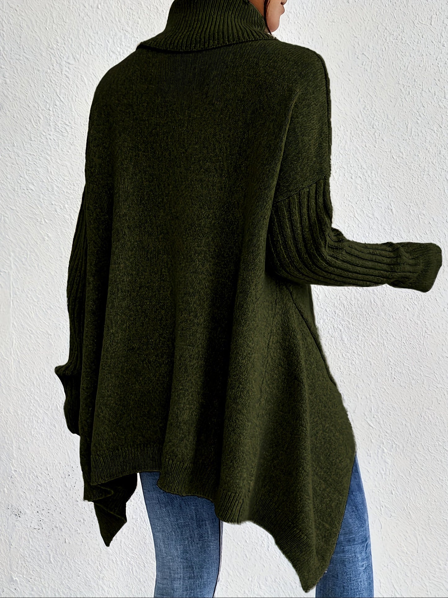 Pull oversize à col montant – Chaleur, douceur et élégance