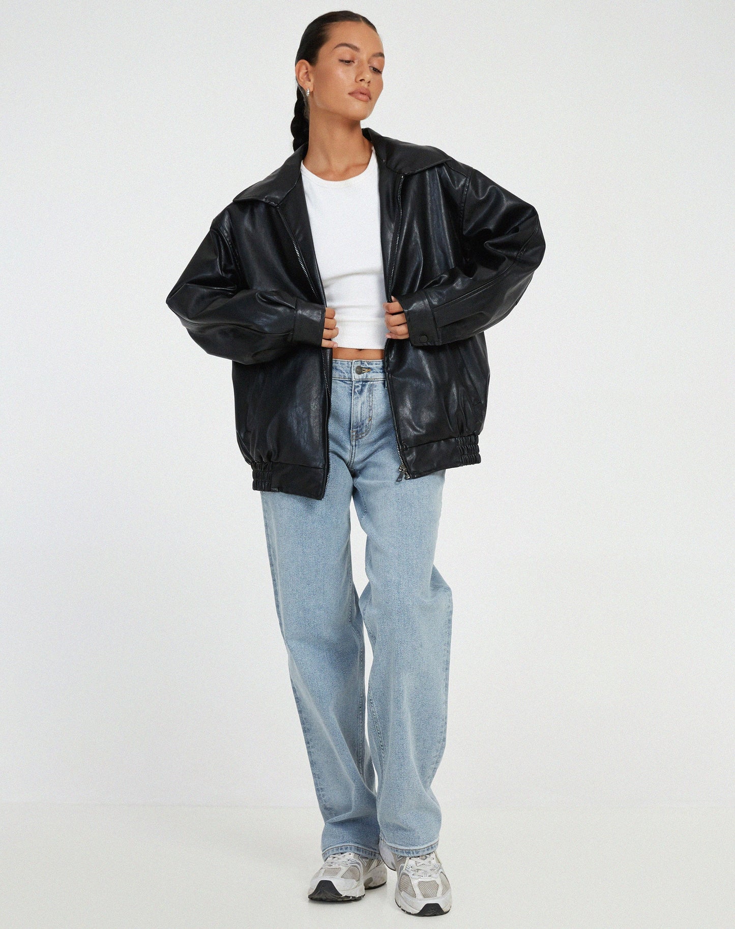 Veste en Cuir PU – Design Durable et Intemporel