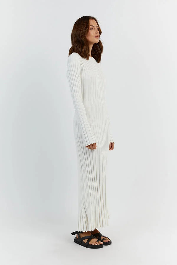 Robe Maxi – Lignes Verticales Élégantes