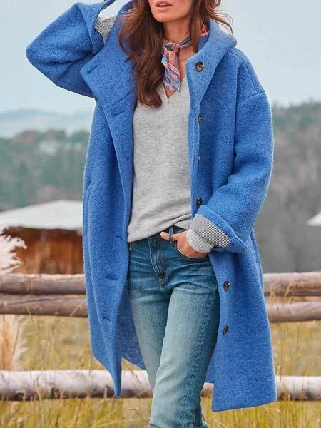 Manteau long à capuche – confort classique et élégance moderne