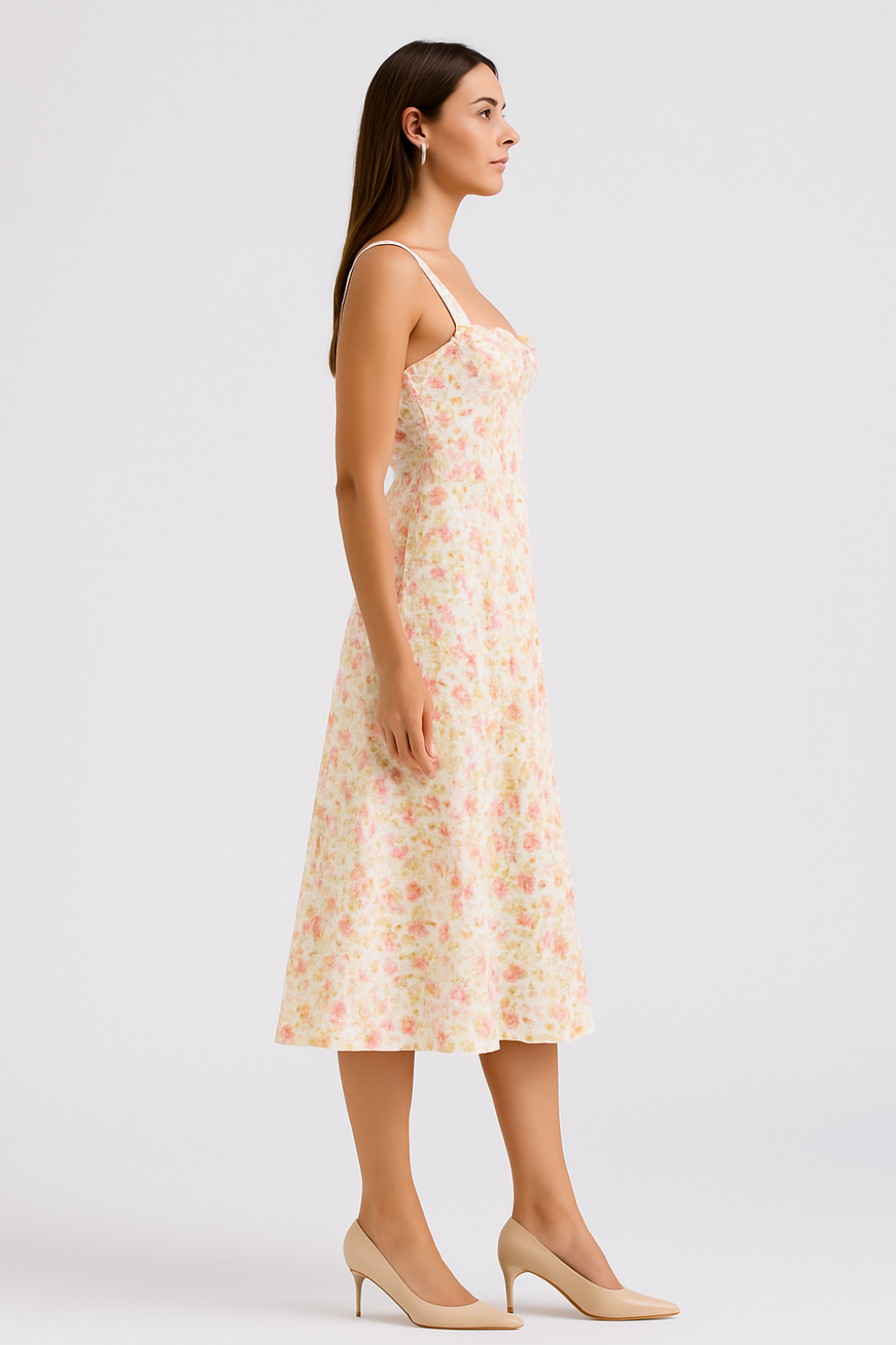 Robe Maxi – Imprimé Fleuri Romantique et Confort Aérien
