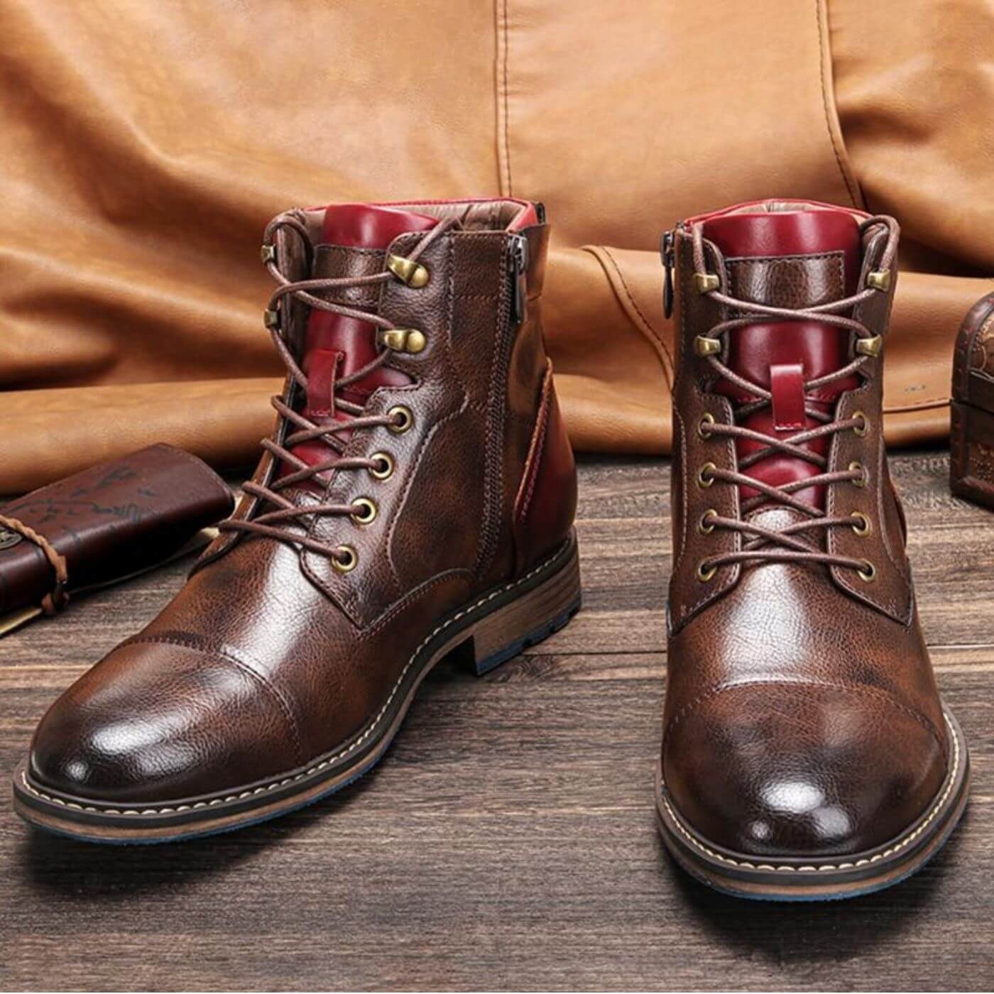 Bottes Oxford en Cuir – Élégance et confort à chaque pas