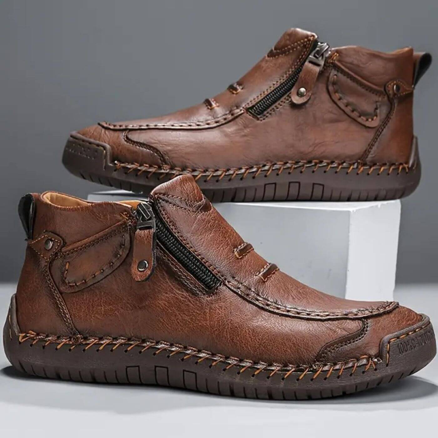 Bottines en cuir – Style intemporel et confort quotidien