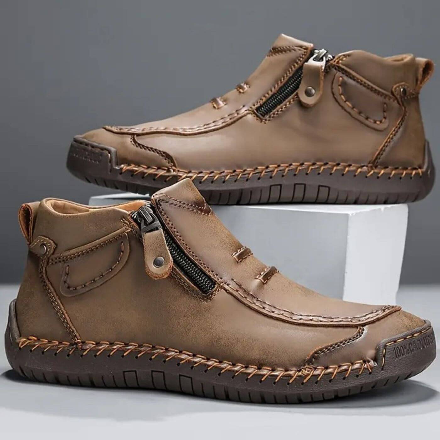 Bottines en cuir – Style intemporel et confort quotidien
