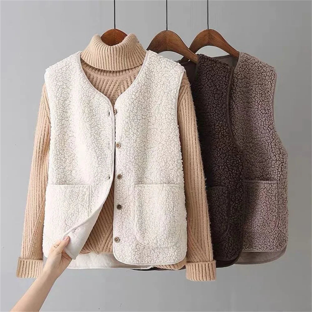 Gilet de Luxe en Laine – Chaud & Élégant avec Détails Poches