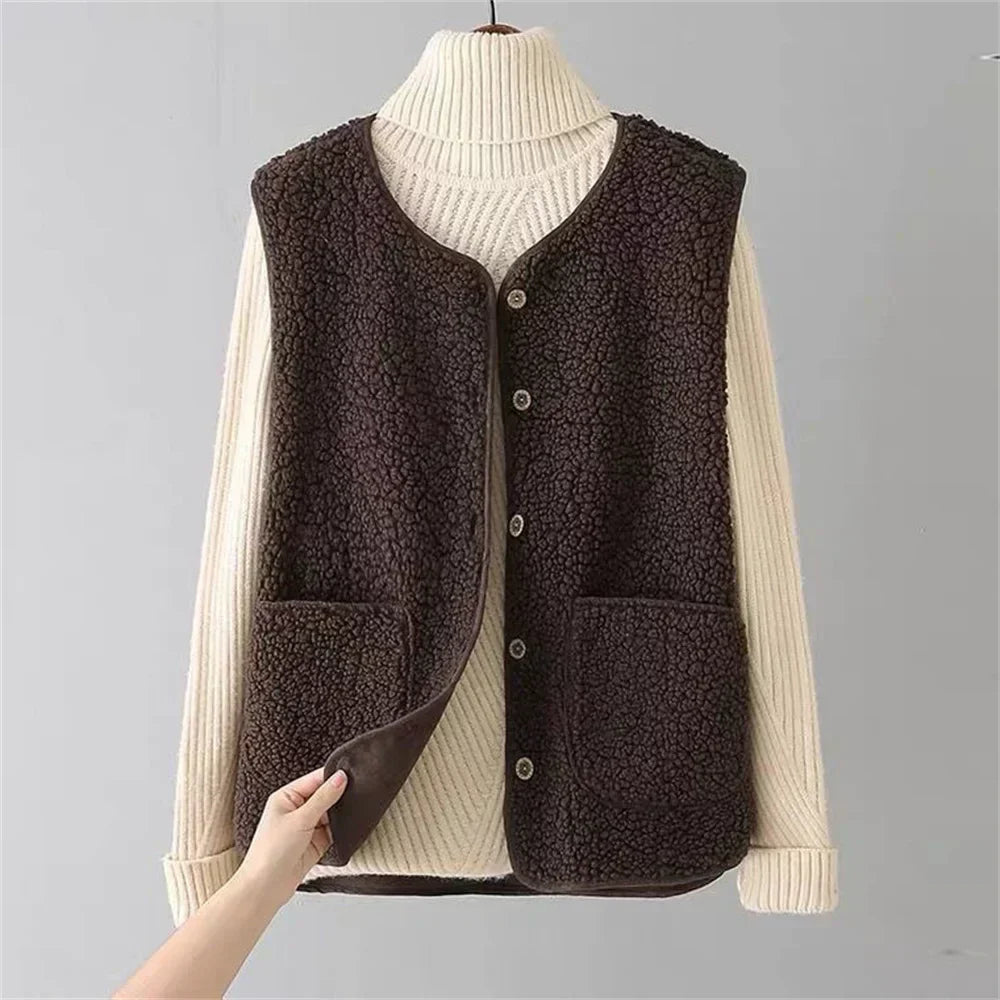 Gilet de Luxe en Laine – Chaud & Élégant avec Détails Poches