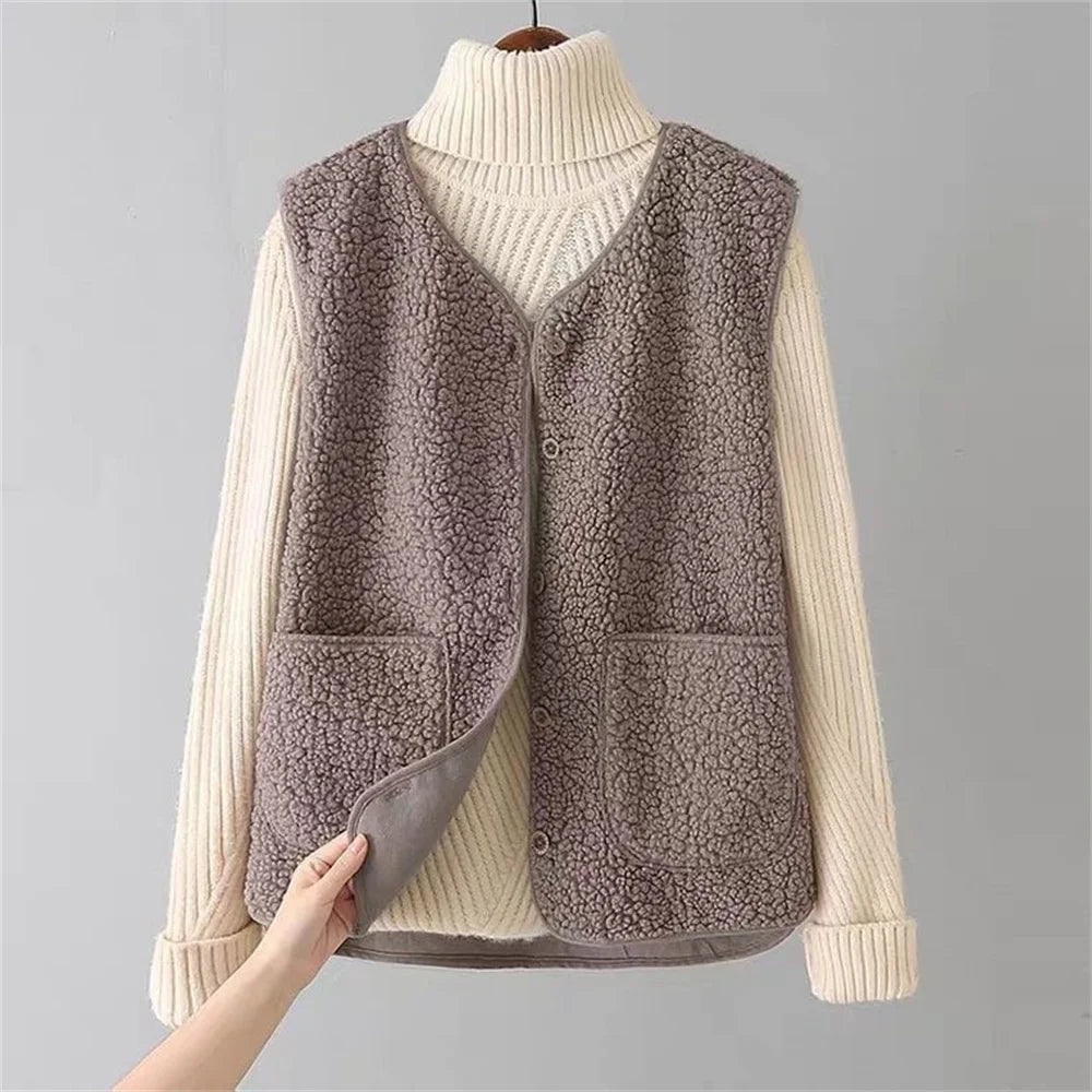 Gilet de Luxe en Laine – Chaud & Élégant avec Détails Poches