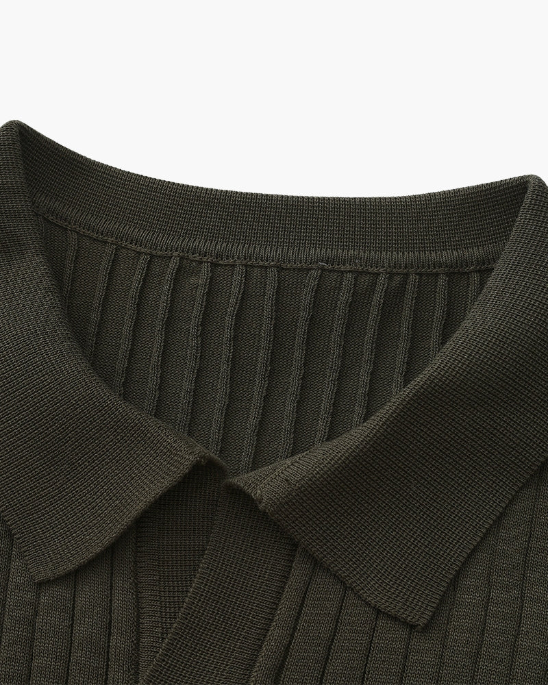 Polo – Maille côtelée premium et élégance intemporelle