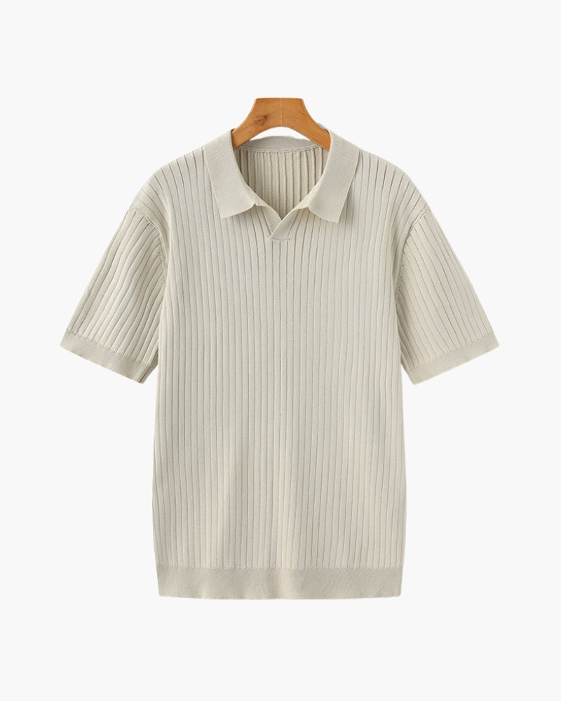 Polo – Maille côtelée premium et élégance intemporelle