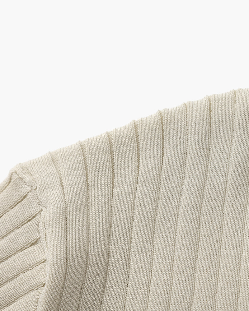 Polo – Maille côtelée premium et élégance intemporelle